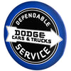 Licensed Dodge Cars & Trucks 15" Dome Metal Sign
